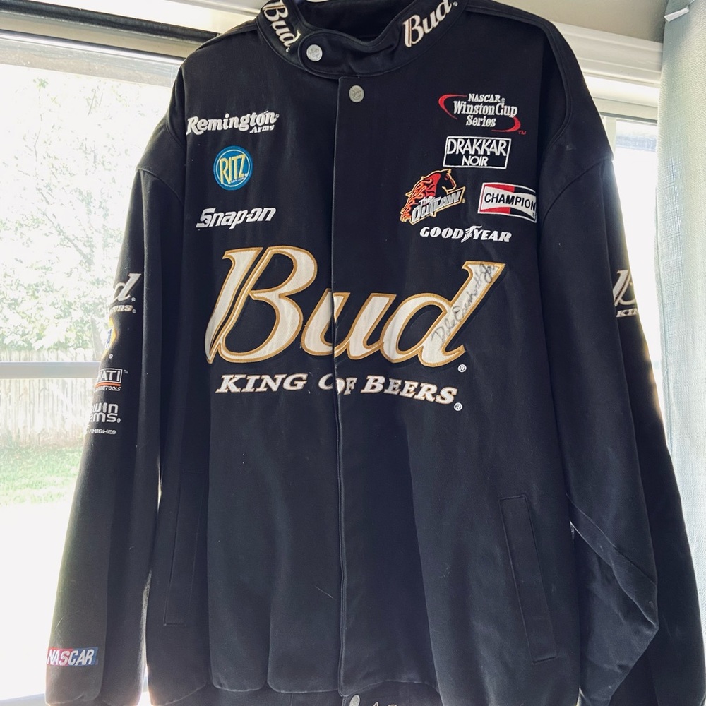 Dale Ernhart Jr. jacket with signature.